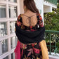 Floral Print Tissue Anarkali
