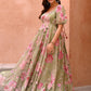 Floral Printed Faux Georgette Gown for Festive and Day Occasion Wear