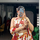 Floral Printed Marble Lehenga Set with Dupatta