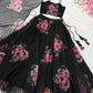 Floral Printed Organza Silk Lehenga Set with Dupatta