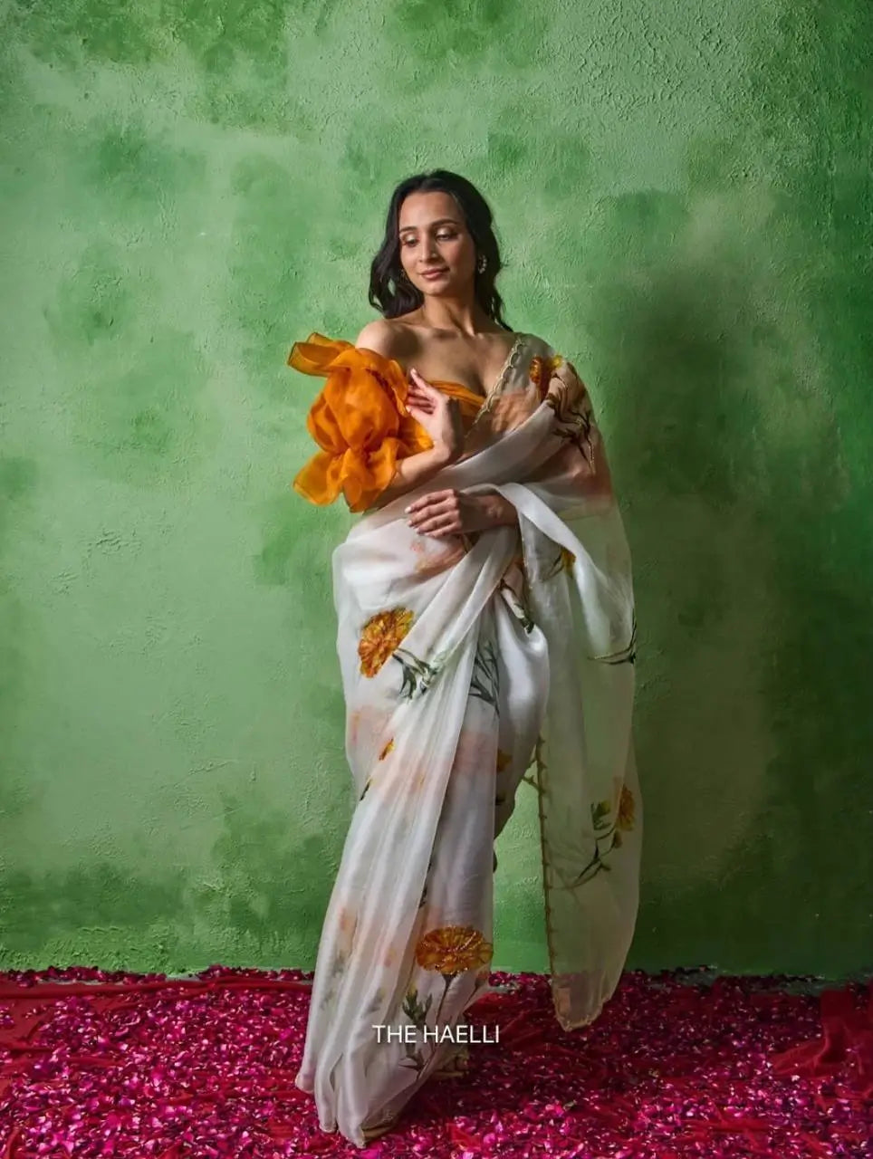 Floral Printed Silk Saree for Festive and Elegant Occasions