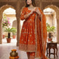 Floral Sequin Anarkali Suit