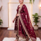 Floral Sequin Anarkali Suit