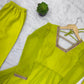 Flowy Georgette Gown Set for Festive and Wedding Occasions