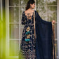Fox Georgette Embroidered Anarkali Set with Dupatta – Thread & Sequence Work