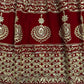 Fox Georgette Embroidered Anarkali Set with Palazzo & Dupatta – Maroon Elegance