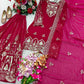 Fox Georgette Embroidered Kurta Sharara Set