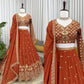 Fox Georgette Embroidered Lehenga Set with Dupatta