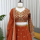 Fox Georgette Embroidered Lehenga Set with Dupatta