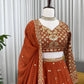 Fox Georgette Embroidered Lehenga Set with Dupatta