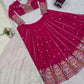 Fox Georgette Embroidered Lehenga Set with Dupatta