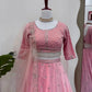 Fox Georgette Embroidered Lehenga Set with Net Dupatta