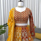 Fox Georgette Heavy Embroidered Lehenga Set with Dupatta