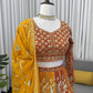 Fox Georgette Heavy Embroidered Lehenga Set with Dupatta