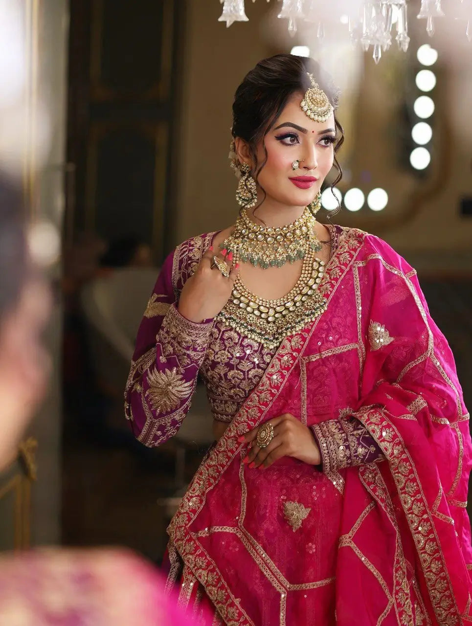 Fox Georgette Heavy Embroidered Lehenga Set with Dupatta