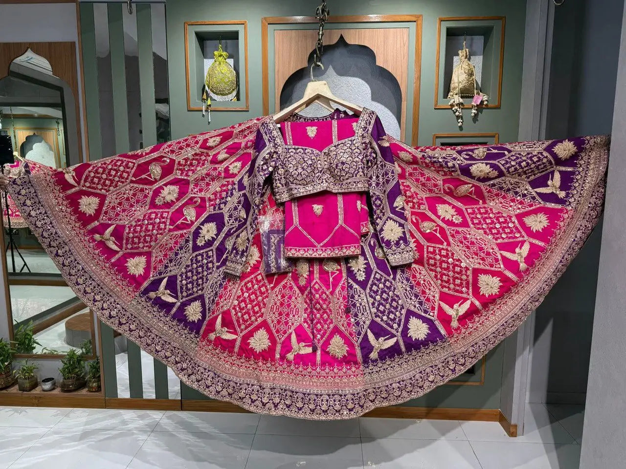 Fox Georgette Heavy Embroidered Lehenga Set with Dupatta