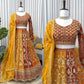 Fox Georgette Heavy Embroidered Lehenga Set with Dupatta