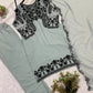 Fox Georgette Kurta Set With Floral Embroidery