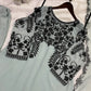 Fox Georgette Kurta Set With Floral Embroidery