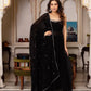 Fox Georgette Mirror Work Kurta Set with Palazzo & Dupatta – Hand Embroidery Detailing