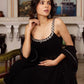 Fox Georgette Mirror Work Kurta Set with Palazzo & Dupatta – Hand Embroidery Detailing