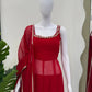 Fox Georgette Mirror Work Kurta Set with Palazzo & Dupatta – Hand Embroidery Detailing