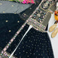 Fox Georgette Palazzo Suit with Organza Dupatta | Sequin Embroidery Work