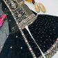 Fox Georgette Palazzo Suit with Organza Dupatta | Sequin Embroidery Work
