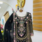 Fox Georgette Palazzo Suit with Organza Dupatta | Sequin Embroidery Work