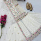 Fox Georgette Palazzo Suit with Organza Dupatta | Sequin Embroidery Work