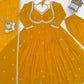 Fox Georgette Umbrella Gown Set with Embroidered Dupatta for Festive and Party Wear