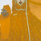 Fox Georgette Umbrella Gown Set with Embroidered Dupatta for Festive and Party Wear