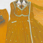Fox Georgette Umbrella Gown Set with Embroidered Dupatta for Festive and Party Wear