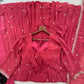 Fox Georgette Umbrella Gown Set with Embroidered Dupatta for Festive and Party Wear