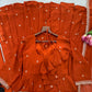 Fox Georgette Umbrella Gown Set with Embroidered Dupatta for Festive and Party Wear