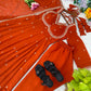 Fox Georgette Umbrella Gown Set with Embroidered Dupatta for Festive and Party Wear
