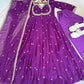 Fox Georgette Umbrella Gown Set with Embroidered Dupatta for Festive and Party Wear