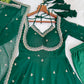 Fox Georgette Umbrella Gown Set with Embroidered Dupatta for Festive and Party Wear