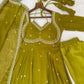 Fox Georgette Umbrella Gown Set with Embroidered Dupatta for Festive and Party Wear