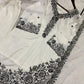 French Crepe Embroidered Palazzo Kurta Set