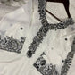 French Crepe Embroidered Palazzo Kurta Set
