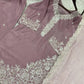 French Crepe Embroidered Palazzo Kurta Set