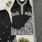 French Crepe Embroidered Palazzo Kurta Set