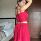 French Crepe Layered Lehenga Set with Cape Style Dupatta for Wedding and Party Wear
