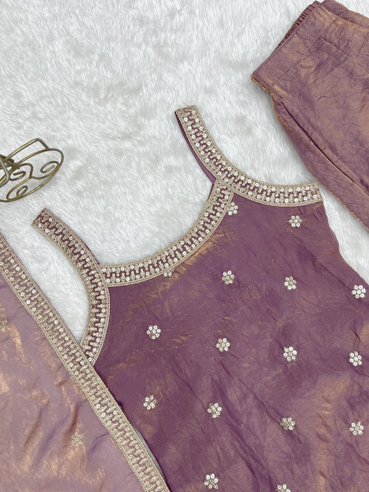 Frendy Silk Dori Zari Sharara Bell Bottom Set