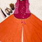 Fuchsia Floral Halter Sharara Set