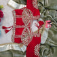 G-MEE Satin Silk Saree with Stitched Aangi Blouse with gota patti work
