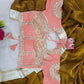 G-MEE Satin Silk Saree with Stitched Aangi Blouse with gota patti work