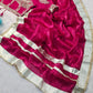 G-MEE Satin Silk Saree with Stitched Aangi Blouse with gota patti work