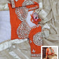 G-MEE Satin Silk Saree with Stitched Aangi Blouse with gota patti work
